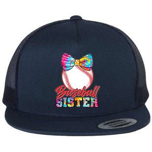 Cute Tie Dye Baseball Sister Flat Bill Trucker Hat