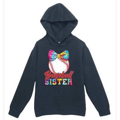 Cute Tie Dye Baseball Sister Urban Pullover Hoodie