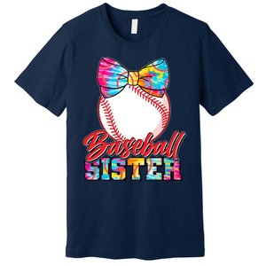 Cute Tie Dye Baseball Sister Premium T-Shirt