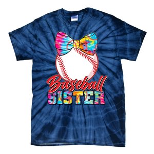 Cute Tie Dye Baseball Sister Tie-Dye T-Shirt