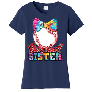 Cute Tie Dye Baseball Sister Women's T-Shirt