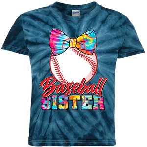 Cute Tie Dye Baseball Sister Kids Tie-Dye T-Shirt