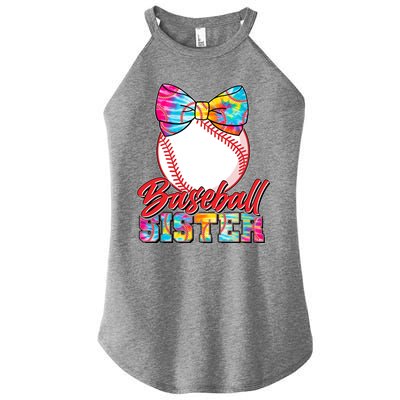 Cute Tie Dye Baseball Sister Women's Perfect Tri Rocker Tank