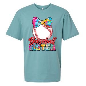 Cute Tie Dye Baseball Sister Sueded Cloud Jersey T-Shirt