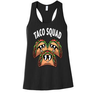 Cool Taco Design For Taco Mexican Dish Lovers Women's Racerback Tank