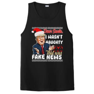 Christmas Trump Dear Santa Fake News Funny Xmas PosiCharge Competitor Tank