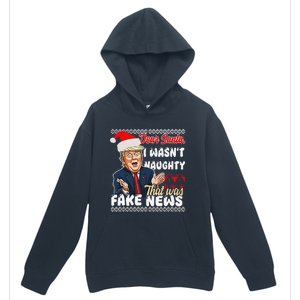 Christmas Trump Dear Santa Fake News Funny Xmas Urban Pullover Hoodie