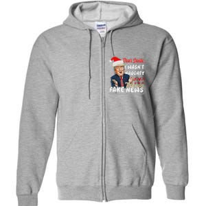 Christmas Trump Dear Santa Fake News Funny Xmas Full Zip Hoodie