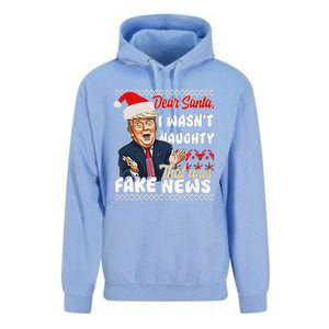 Christmas Trump Dear Santa Fake News Funny Xmas Unisex Surf Hoodie