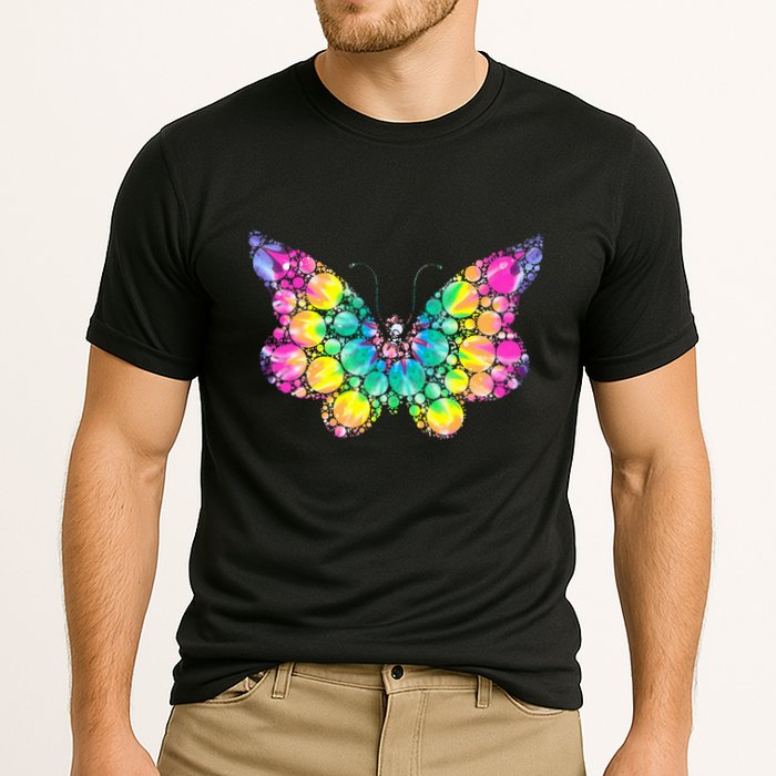 Cute Tie Die Polka Dots Cooling Performance Crew T-Shirt