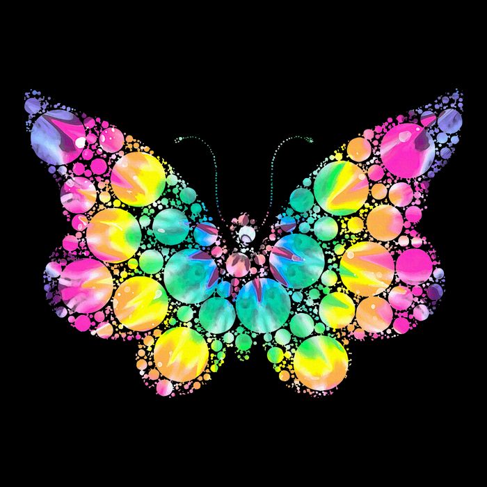 Cute Tie Die Polka Dots Cooling Performance Crew T-Shirt