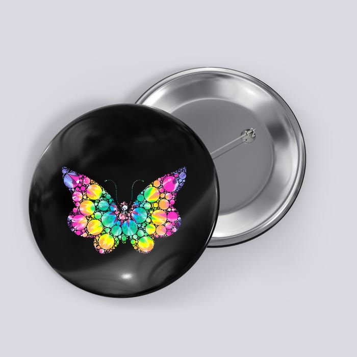 Cute Tie Die Polka Dots Button