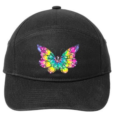 Cute Tie Die Polka Dots 7-Panel Snapback Hat