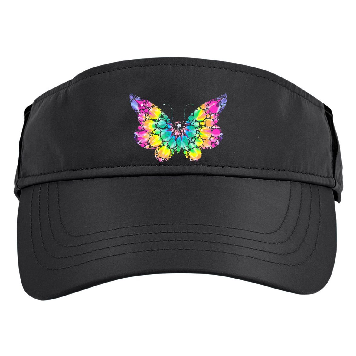 Cute Tie Die Polka Dots Adult Drive Performance Visor
