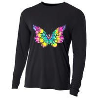 Cute Tie Die Polka Dots Cooling Performance Long Sleeve Crew