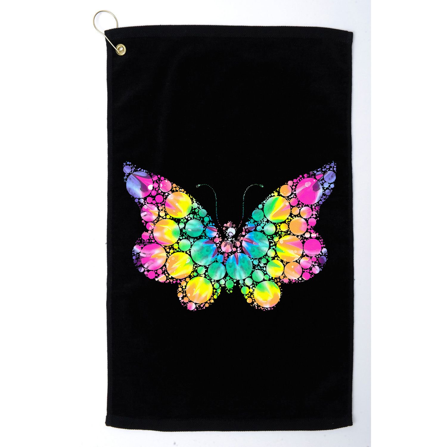 Cute Tie Die Polka Dots Golf Towel