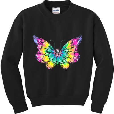 Cute Tie Die Polka Dots Kids Sweatshirt
