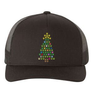 Christmas Tree Dog Paws Christmas Lights Yupoong Adult 5-Panel Trucker Hat