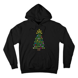 Christmas Tree Dog Paws Christmas Lights Hoodie