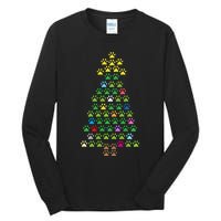 Christmas Tree Dog Paws Christmas Lights Tall Long Sleeve T-Shirt