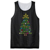 Christmas Tree Dog Paws Christmas Lights Mesh Reversible Basketball Jersey Tank