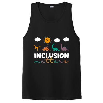 Cute TRex Dinosaur Inclusion Teacher Matters Special Education Gift PosiCharge Competitor Tank