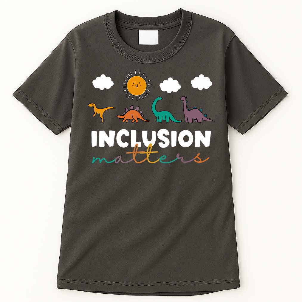 Cute TRex Dinosaur Inclusion Teacher Matters Special Education Gift Tall T-Shirt