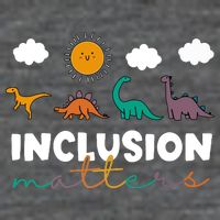 Cute TRex Dinosaur Inclusion Teacher Matters Special Education Gift Tall T-Shirt