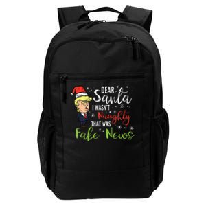 Christmas Trump Dear Santa Fake News Funny Xmas Daily Commute Backpack