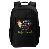 Christmas Trump Dear Santa Fake News Funny Xmas Daily Commute Backpack