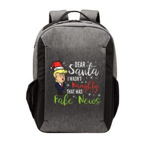 Christmas Trump Dear Santa Fake News Funny Xmas Vector Backpack