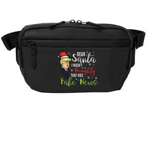 Christmas Trump Dear Santa Fake News Funny Xmas Crossbody Pack