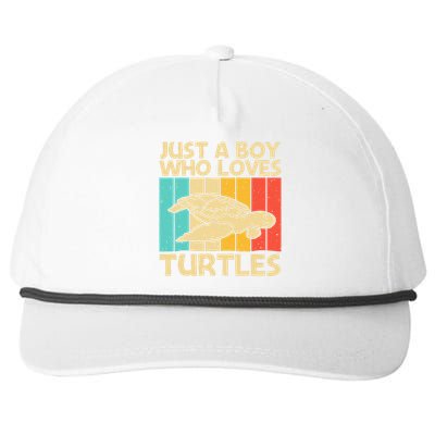 Cool Turtle Design For Sea Turtle Aquatic Animal Snapback Five-Panel Rope Hat