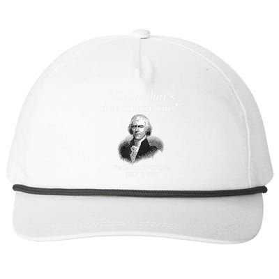 Crap Thats Due Tomorrow Thomas Jefferson Snapback Five-Panel Rope Hat