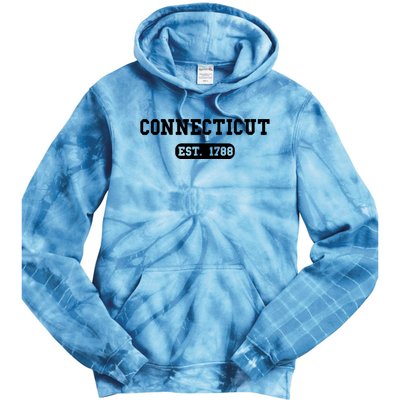 Connecticut Throwback Design Classic Tie Dye Hoodie