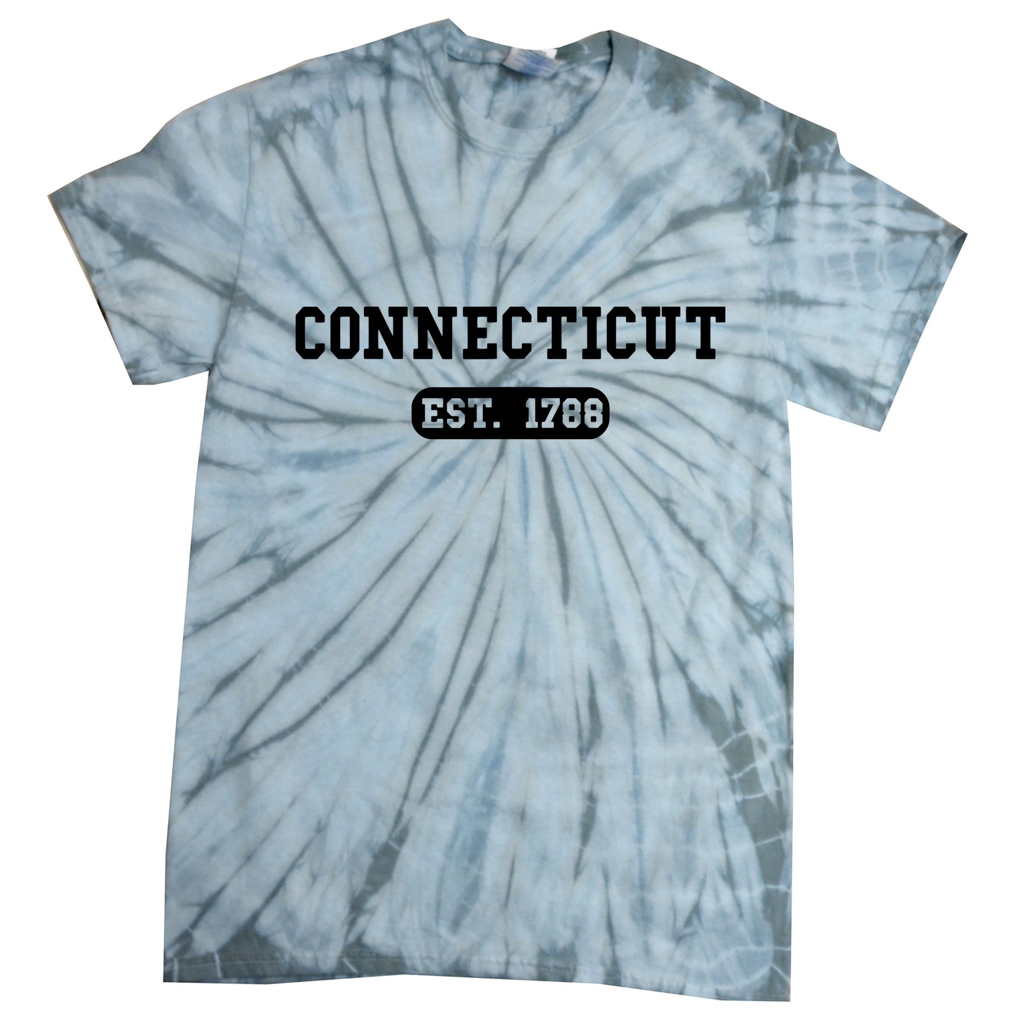 Connecticut Throwback Design Classic Tie-Dye T-Shirt