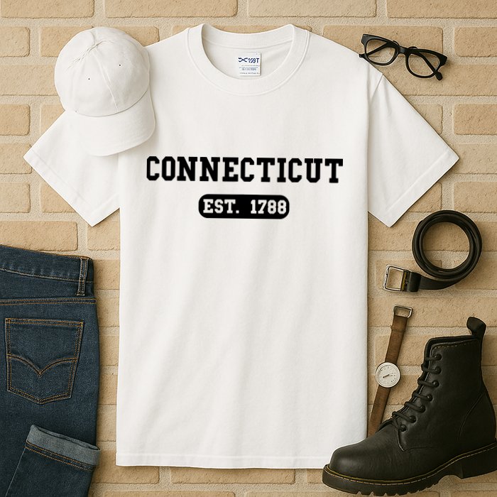 Connecticut Throwback Design Classic Tall T-Shirt