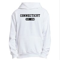 Connecticut Throwback Design Classic Urban Pullover Hoodie