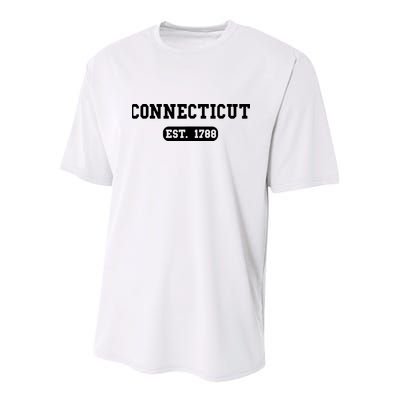 Connecticut Throwback Design Classic Youth Performance Sprint T-Shirt