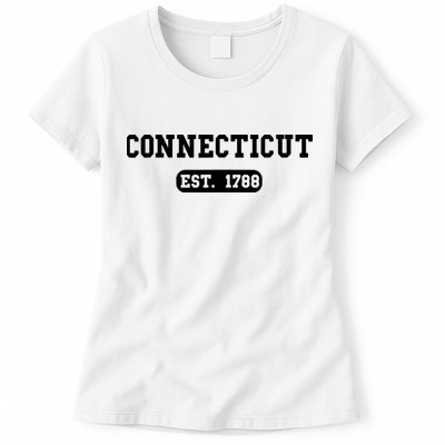 Connecticut Throwback Design Classic Womens T-Shirt