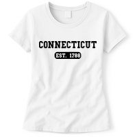 Connecticut Throwback Design Classic Womens T-Shirt