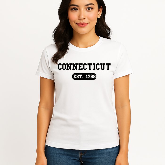 Connecticut Throwback Design Classic Womens T-Shirt