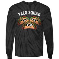 Cool Taco Design Taco Mexican Dish Lovers Tie-Dye Long Sleeve Shirt