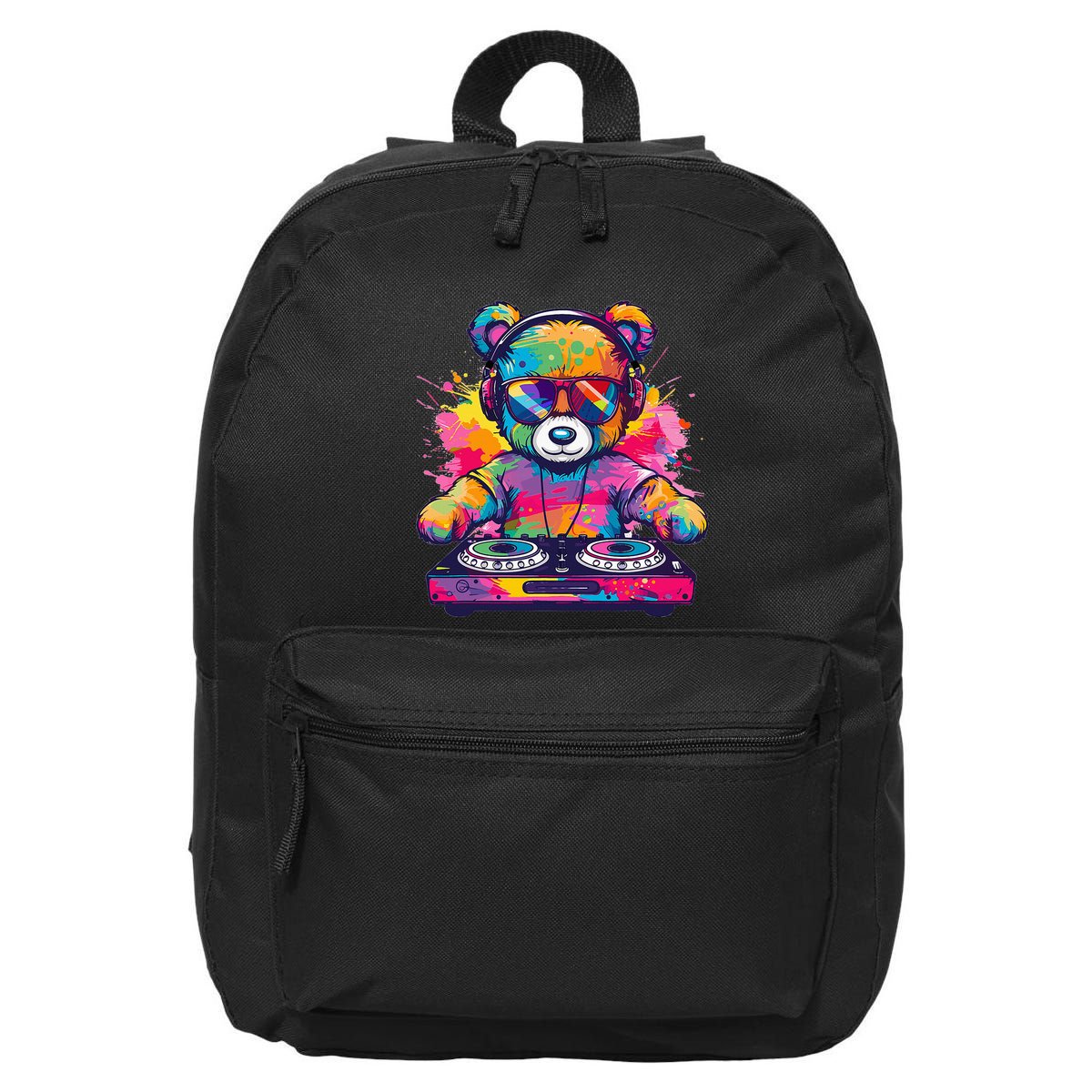 Cartoon Teddy Dj 16 in Basic Backpack