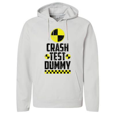 Crash Test Dummy Last Minute Costume Funny Halloween Performance Fleece Hoodie