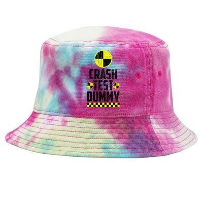 Crash Test Dummy Last Minute Costume Funny Halloween Tie-Dyed Bucket Hat