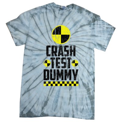 Crash Test Dummy Last Minute Costume Funny Halloween Tie-Dye T-Shirt