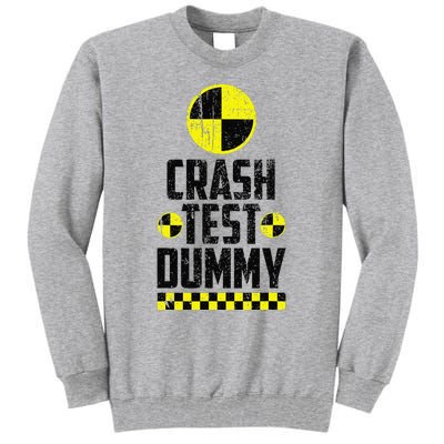 Crash Test Dummy Last Minute Costume Funny Halloween Tall Sweatshirt