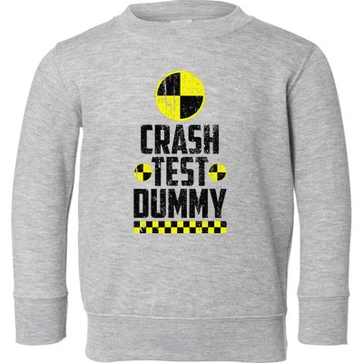 Crash Test Dummy Last Minute Costume Funny Halloween Toddler Sweatshirt