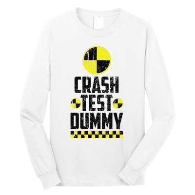 Crash Test Dummy Last Minute Costume Funny Halloween Long Sleeve Shirt